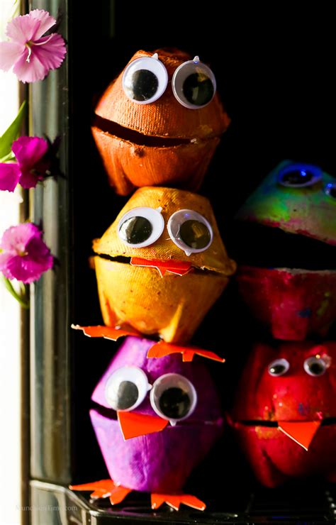 Egg Carton Craft Funny Monsters Made From Pinterest