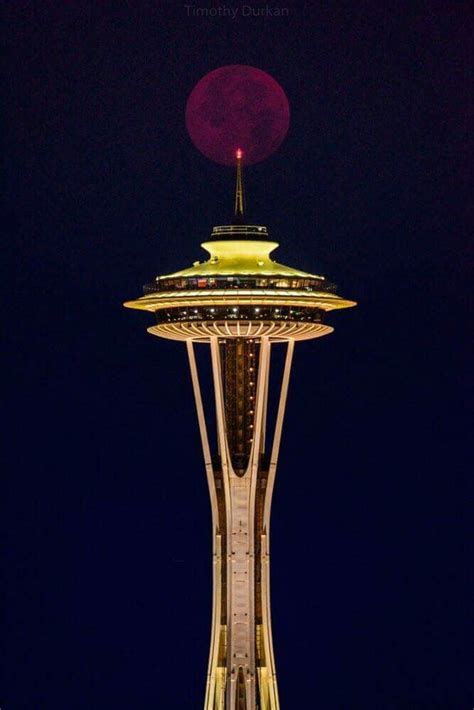 Seattle Spaceneedle During Fire Season Cool Photos Space Needle