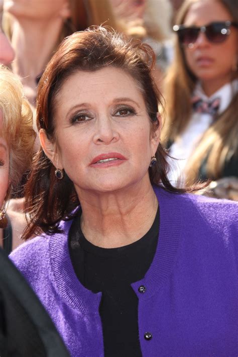 Actress Carrie Fisher Who Played Princess Leia In Star Wars Has