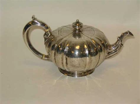 Bonhams A Victorian Melon Shape Teapot By William Mouson 1847