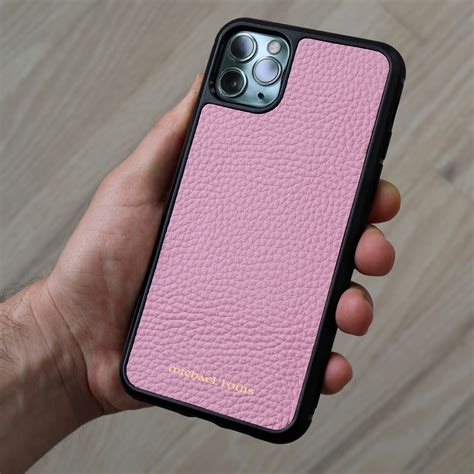 Pink Pebbled Leather Iphone 11 Pro Case Michael Louis Michael Louis Inc