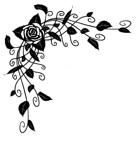 Rose Vine Drawings Free Download Clip Art Free Clip Art On