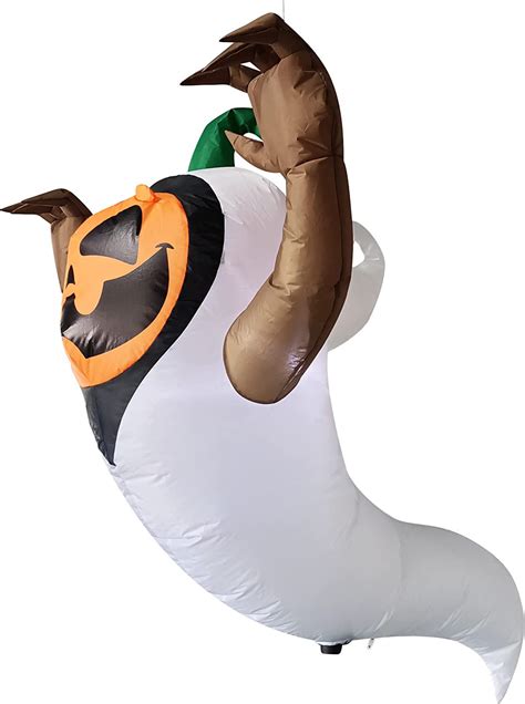 the holiday aisle® pumpkin in a ghost costume inflatable wayfair