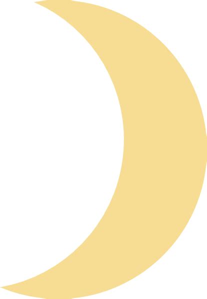 Crescent Moon Gold Clip Art At Vector Clip Art Online