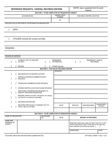 Optional Form 11 Fill Out Sign Online And Download Printable Pdf