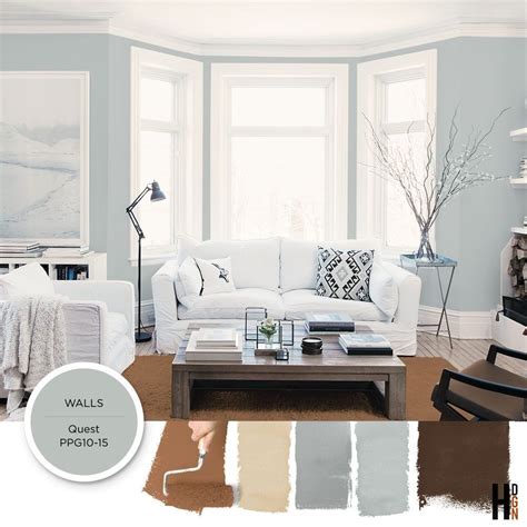 Light Gray Blue Paint Color Quest By Ppg Is Featured In