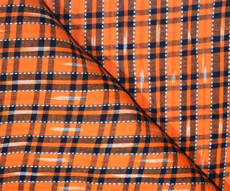 Buy Orange And Black Ikat Fabric By The Yard