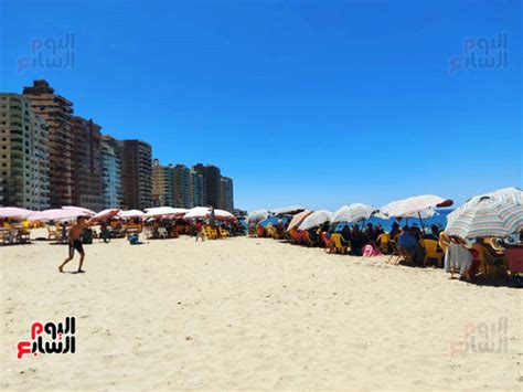 شواطئ الإسكندرية كاملة العدد يوم الجمعة بعد استقبال رحلات اليوم الواحد لايف اليوم السابع