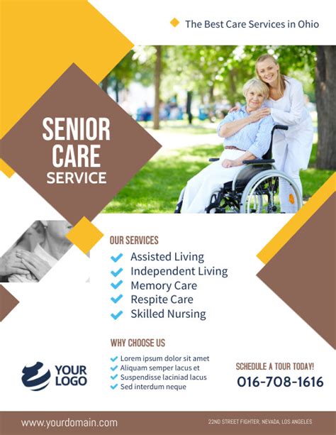Senior Care Assisted Living Flyer Template Postermywall