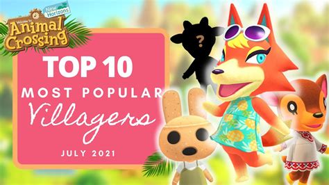 Top 10 Most Popular Villagers In Animal Crossing New Horizons July