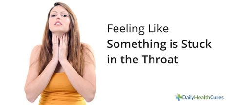 The medical term that is used for trouble swallowing is known as the dysphagia. How to Deal with the Feeling of Something is Stuck in My ...