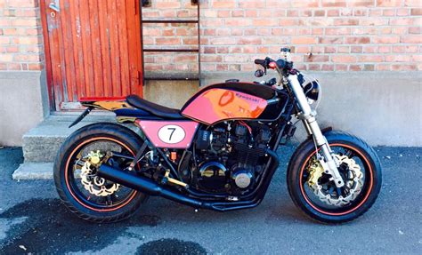 Cafe racer, scrambler, bobber, flat track, motorcycle, lifestyle, endurance, restomod. Kawasaki GPz750 Tracker, "The Ghost Ninja" - BikeBound