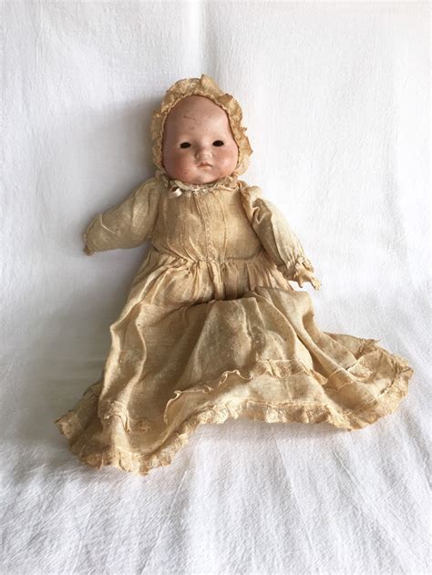 Antique Bisque Doll A M Germany Baby Doll Porcelain Creepy Etsy
