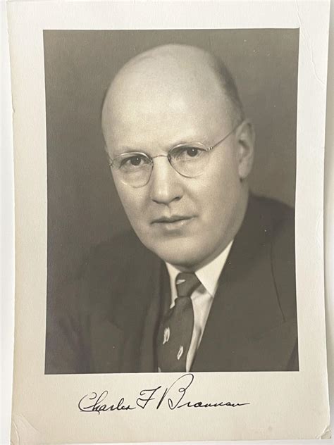 Us Secretary Of Agriculture Charles F Brannan Signed Photo
