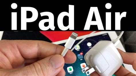 How To Charge Ipad Air Youtube