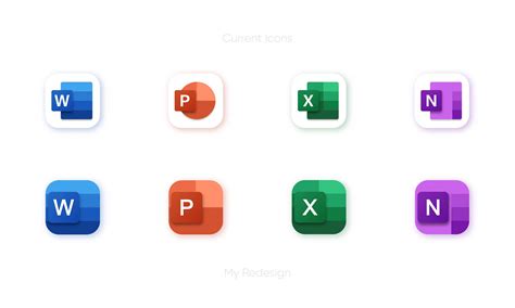 Microsoft Office 365 Icons Redesign Behance