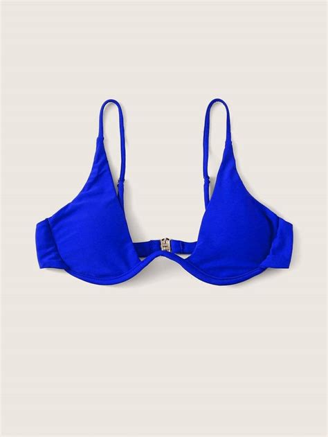 Blue Underwire Cami Bikini Top Underwire Bikini Top Bikinis Bikini Tops