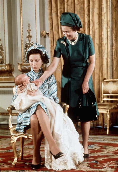Download Princess Anne With Her Baby And Mother Wallpaper