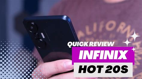 Infinix Hot 20s Quick Review Budget Pero Malupet Youtube
