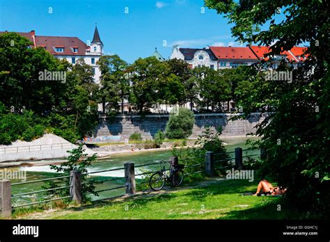 Sunbathing Isar Munich Hi Res Stock Photography And Images Alamy