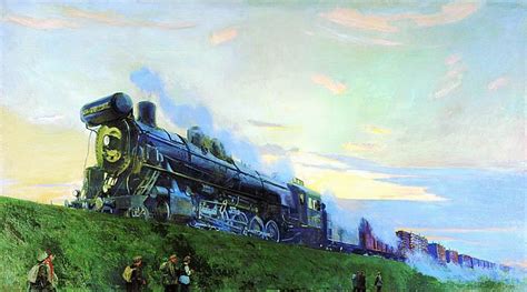 Аркадий рылов (1870—1939) александр бенуа (1870—1960) николай тархов (1871—1930) михаил ларионов (1871—1964) михаил демьянов (1873—1913) станислав жуковский (1873—1944) пётр петровичев (1874—1947) николай рерих (1874—1947) Паровоз (картина) — Аркадий Рылов