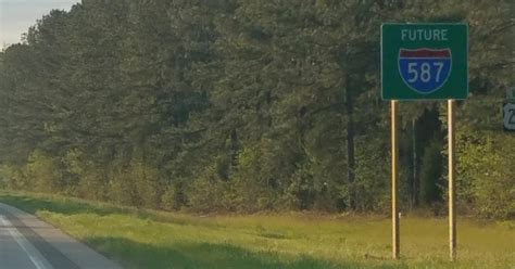 Future Interstate 587 Now Signed In North Carolina