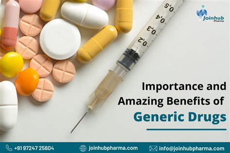 Importance And Amazing Benefits Of Generic Drugs Joinhub Pharma