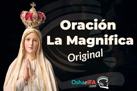 Oración La Magnifica Original O La Magnificat