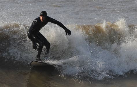Surfing At Compton Surfing At Compton Bay On The Isle Of W John