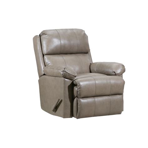 Lane Soft Touch Taupe Leather Rocker Recliner 4205 19 Taupe The Home