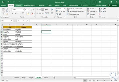 Cómo Crear Listas Desplegables Dependientes Excel 2019 Y Excel 2016