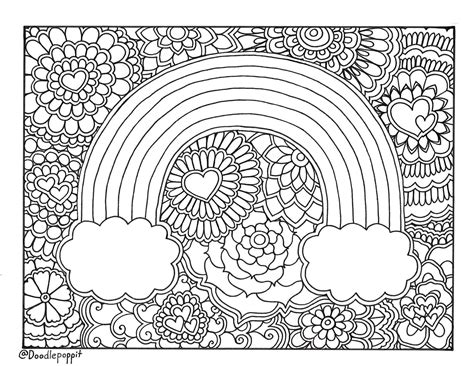 Rainbow high coloring pages 9; Rainbow Pride Coloring Page Coloring Book Page Printable ...