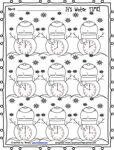 Free Printable Winter Worksheets For Second Grade