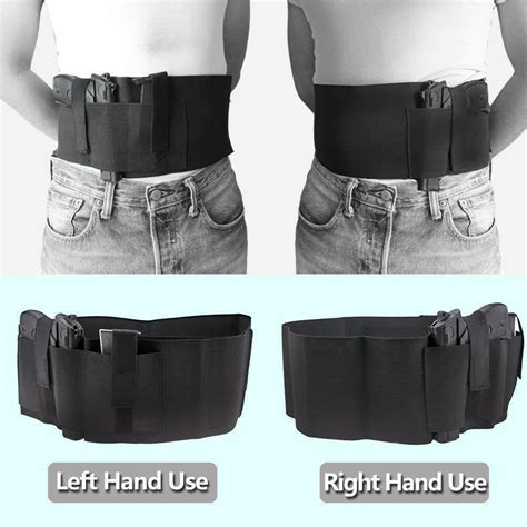 Tactical Belly Band Holster Concealed Carry Pistol Hidden Gun Hand Draw