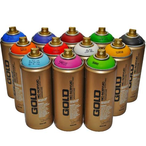 Montana Gold Premium Spray Paint 400ml Main Colors Set Of 12 Buy
