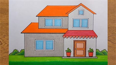 Cara Menggambar Rumah Mudah Dan Cantik Untuk Pemula Menggambar Rumah