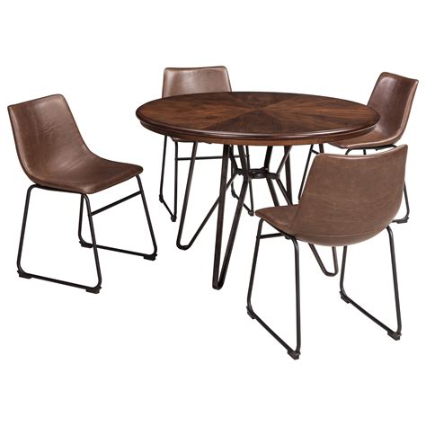 Signature Design By Ashley Furniture Centiar D372 154x01 5 Piece Round Dining Table Set Sams