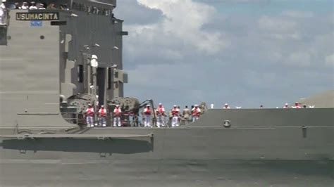 Mexican Navy Ship Usumacinta Crosses Pearl Harbor Rimpac 2012 Youtube