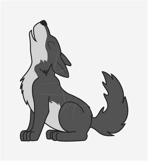 Gray Wolf Pup Howling Png Free Download Files For Cricut And Silhouette