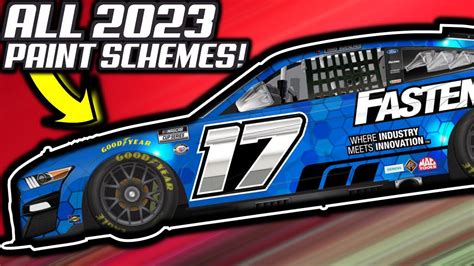 All 2023 Nascar Paint Schemes October 2022 Updated Youtube