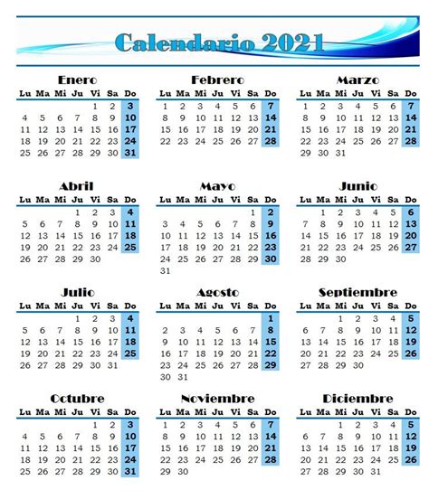 Calendario 2021 Calendario Para Imprimir Gratis Calendario Para