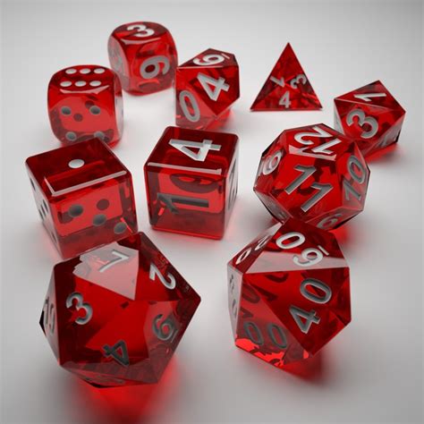 Role Playing Dice 3d Model