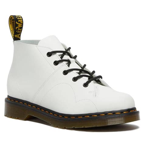 Dr Martens Church Smooth Leather Monkey Boots In White