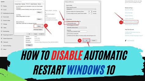 How To Disable Automatic Restart Windows 10 Auto Restart Problem Youtube