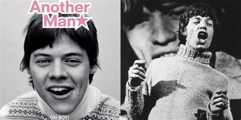 Harry Styles Looks Just Like Mick Jagger On The Cover Of Another Man Magazine Harry Styles