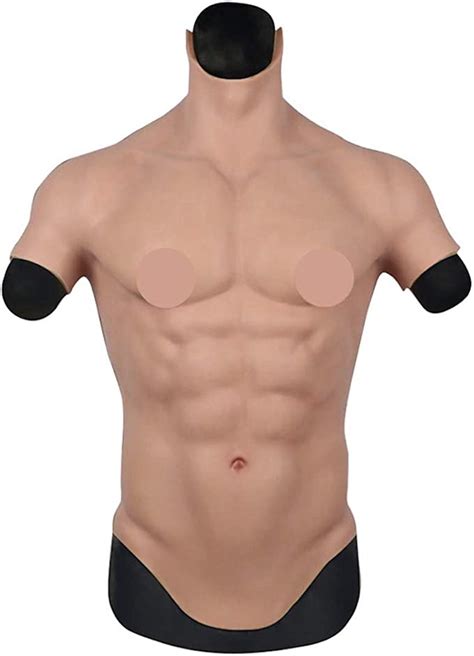 Yiqi Silicone Muscle Chest Realistic Male Chest Vest Abdominal Muscle