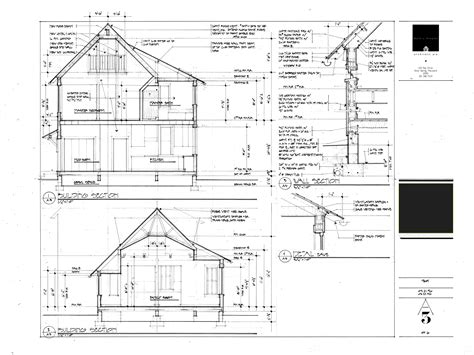 Plan And Section Of Residential Building Modern House