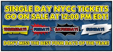 New York Comic Con Single-Day Tickets on Sale Now | Blizzplanet
