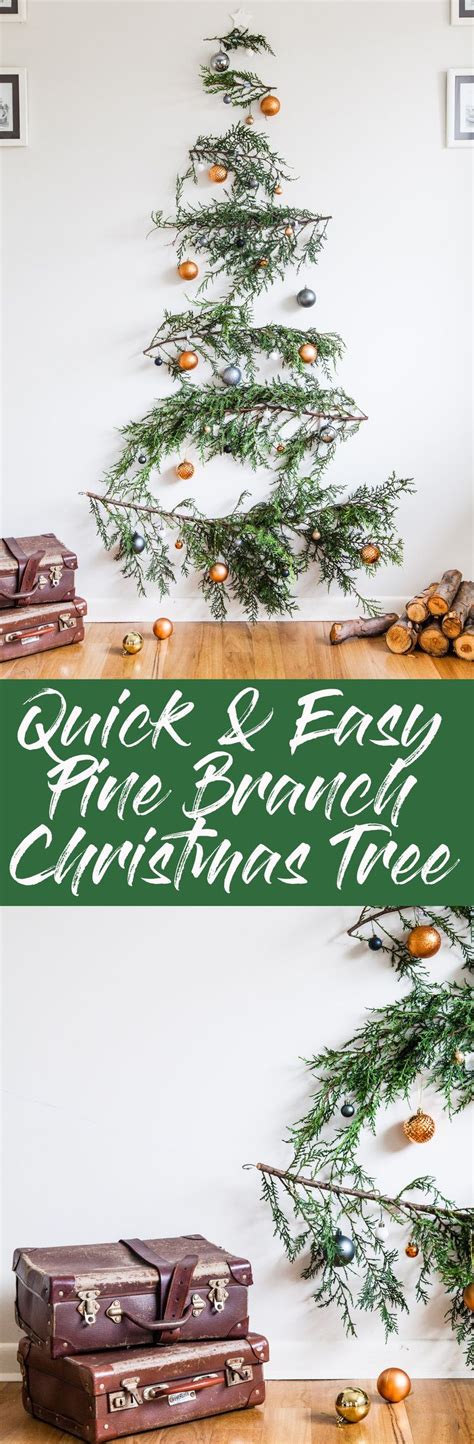 Quick And Easy Diy Pine Branch Christmas Tree Disney Christmas Tree