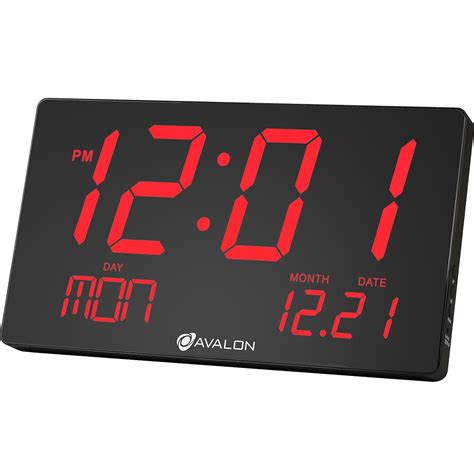 Avalon Oversized Led Digital Clock Extra Large Display Easy To Read 3